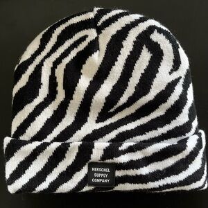 Herschel Supply Company Zebra Print Beanie